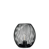 Laterne mit LED CASOLARE 18 cm schwarz