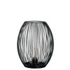 Laterne mit LED CASOLARE 24,2 cm schwarz