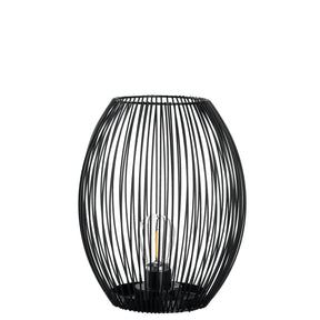 Laterne mit LED CASOLARE 24 cm schwarz