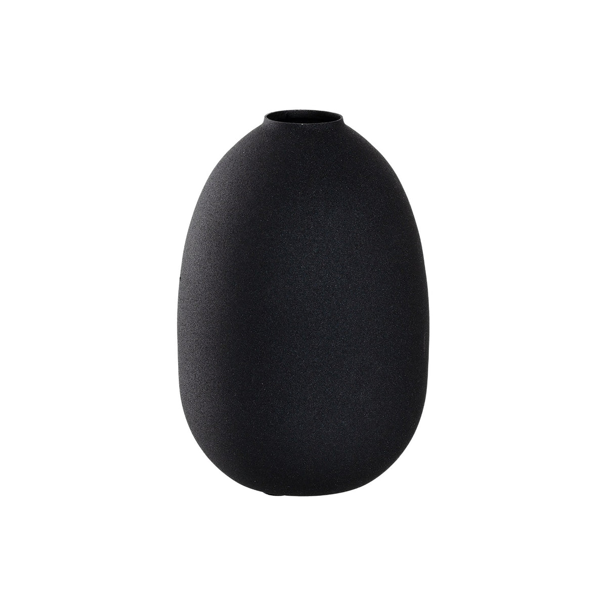 Vase CASOLARE 19 cm schwarz Metall – LEONARDO
