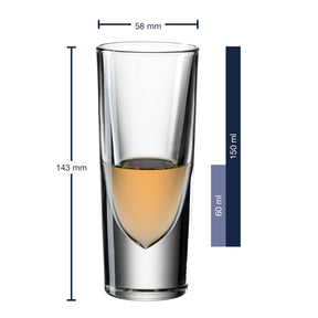 Grappa Becher GILLI  150 ml 6er-Set