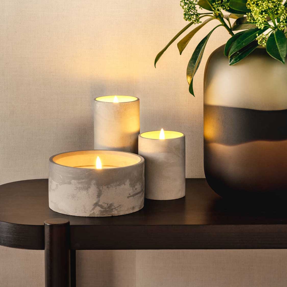 LED Licht SILENZIO Beton 15 cm