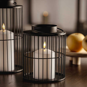 LED Laterne SILENZIO 18 cm schwarz