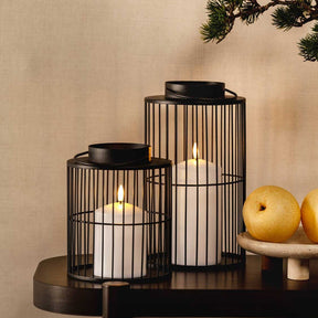 LED Laterne SILENZIO 18 cm schwarz