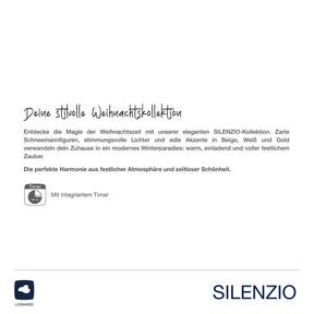 LED Laterne SILENZIO 18 cm schwarz