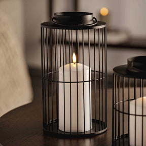 LED Laterne SILENZIO 26 cm schwarz