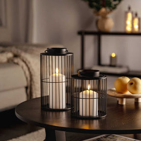 LED Laterne SILENZIO 26 cm schwarz