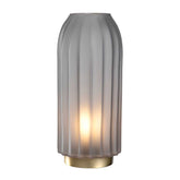 LED Lampe SILENZIO 28 cm grau satiniert