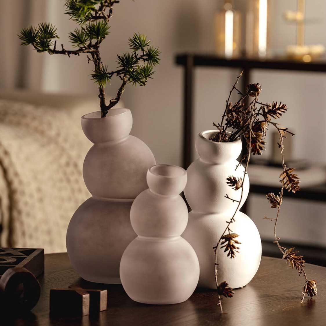 Keramikvase SILENZIO 26 cm weiß – LEONARDO
