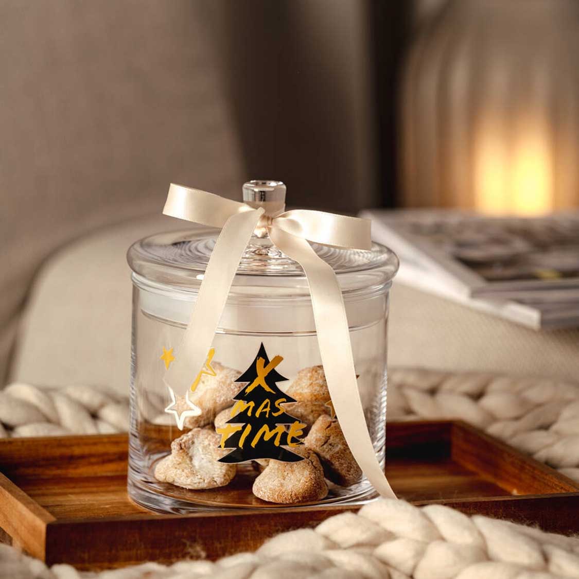 Dose SILENZIO 17 cm mit Rub-on-Stickern