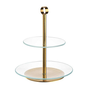Etagere CENA gold 2-teilig