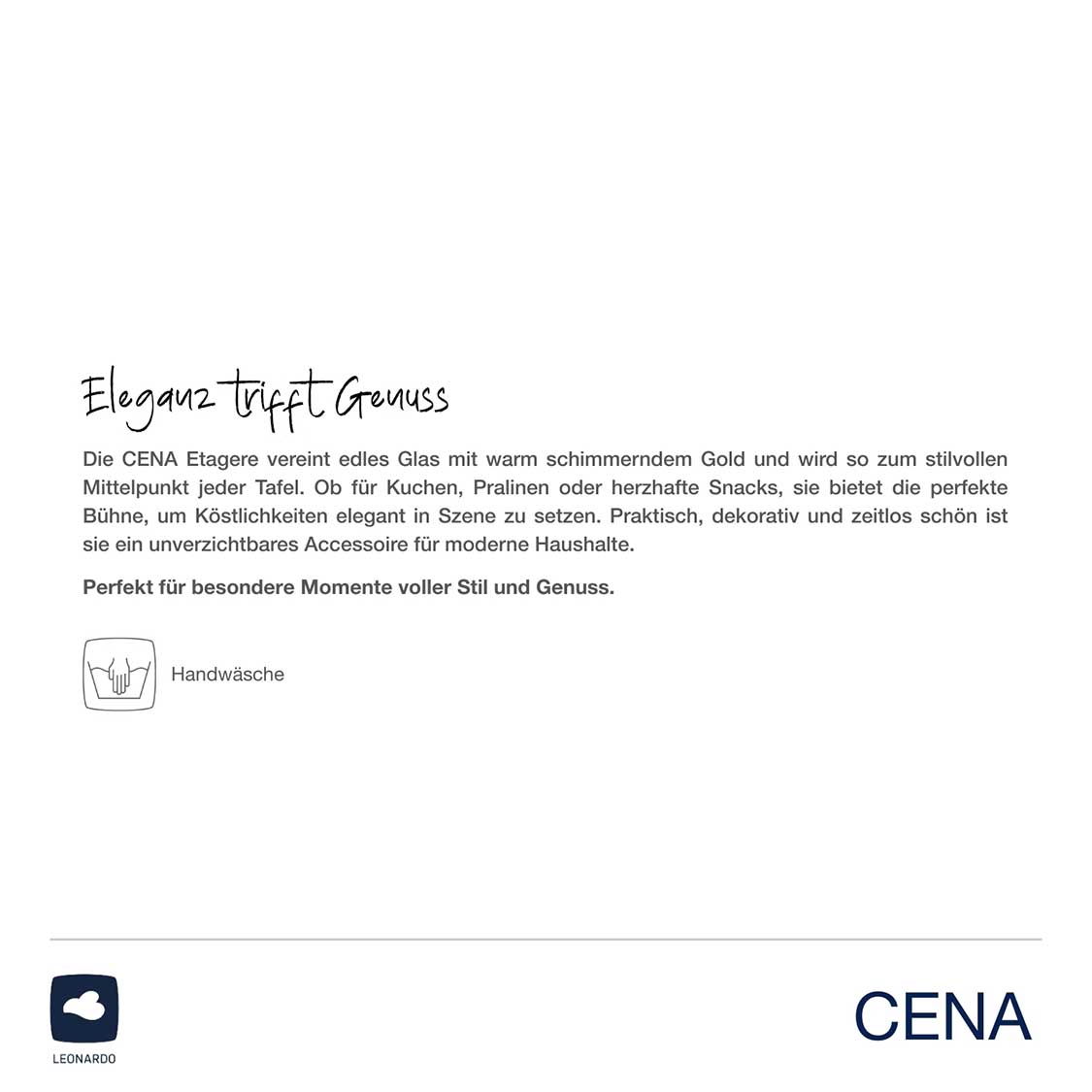 Etagere CENA gold 2-teilig