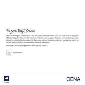 Etagere CENA gold 2-teilig