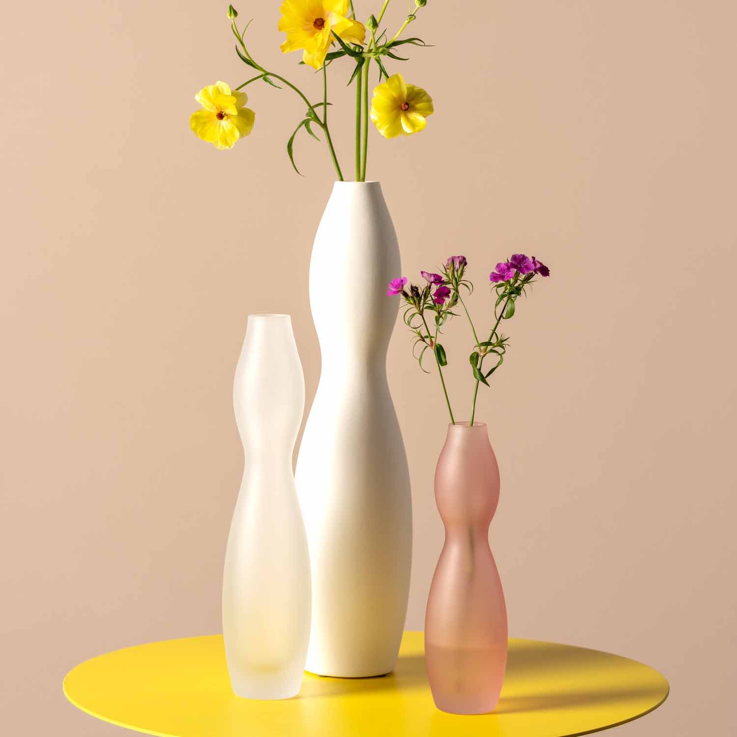 Vase VIVACE 25 cm satiniert rosé – LEONARDO