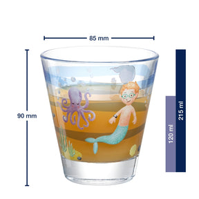 Trinkglas BAMBINI AVVENTURA 215 ml Meer 6er-Set