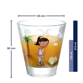 Trinkglas BAMBINI AVVENTURA 215 ml Dino  6er-Set