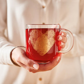 Tasse EMOZIONE 400 ml Fingerabdruck Herz