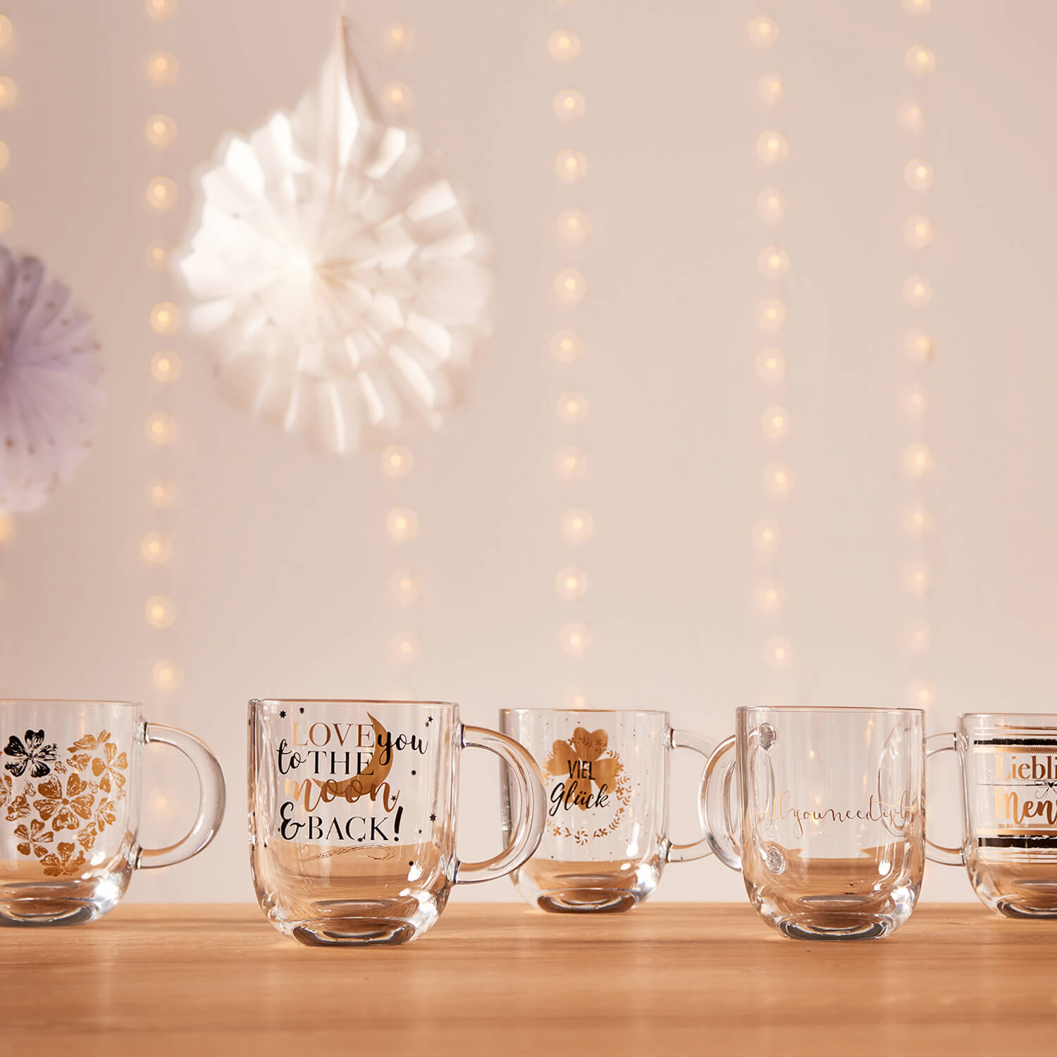 Tasse EMOZIONE 400 ml 'Viel Glück'