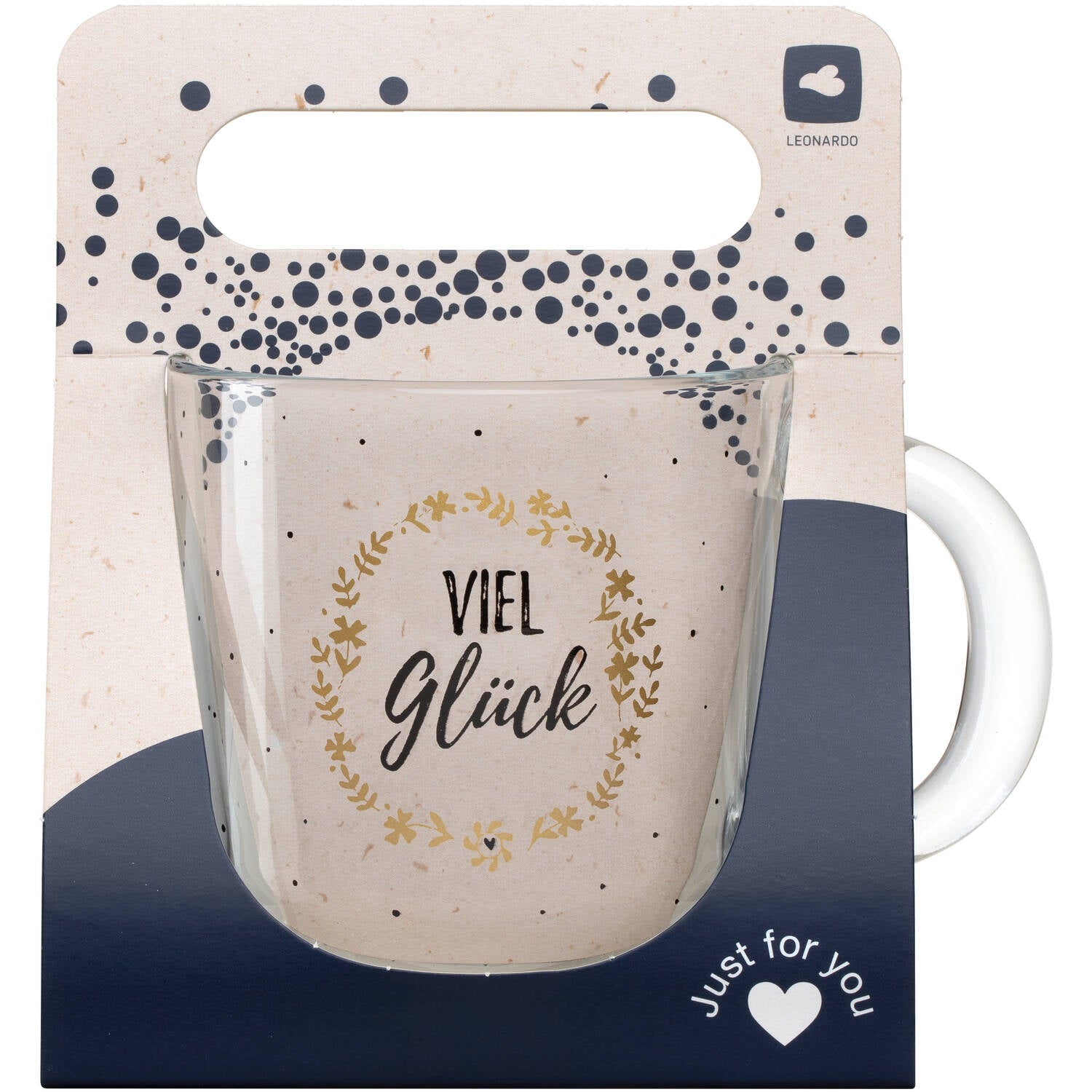 Tasse EMOZIONE 400 ml 'Viel Glück'