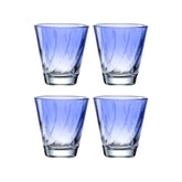Trinkglas TWIST 215 ml blau 4er-Set