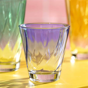 Trinkglas TWIST 215 ml blau 4er-Set