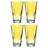 Trinkglas TWIST 300 ml gelb  4er-Set