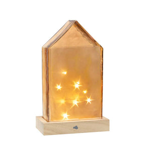 LED Haus 22 cm amber MAGICO