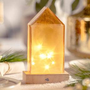 LED Haus 19 cm amber MAGICO