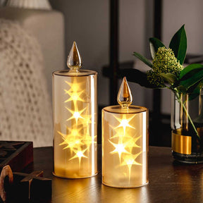 LED Kerze CAPANNA 21 cm gold