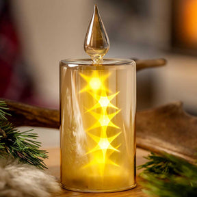 LED Kerze CAPANNA 21 cm gold