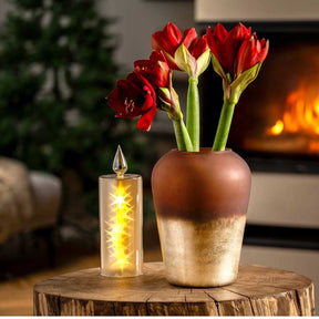 LED Kerze CAPANNA 27 cm gold
