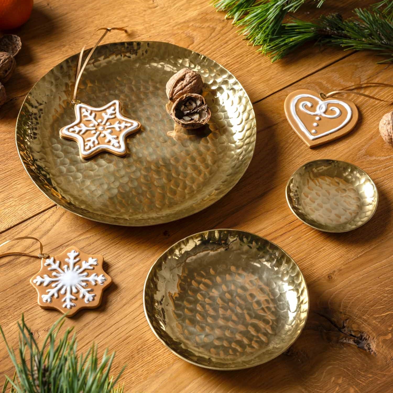 Dekoteller 24 cm gold CAPANNA