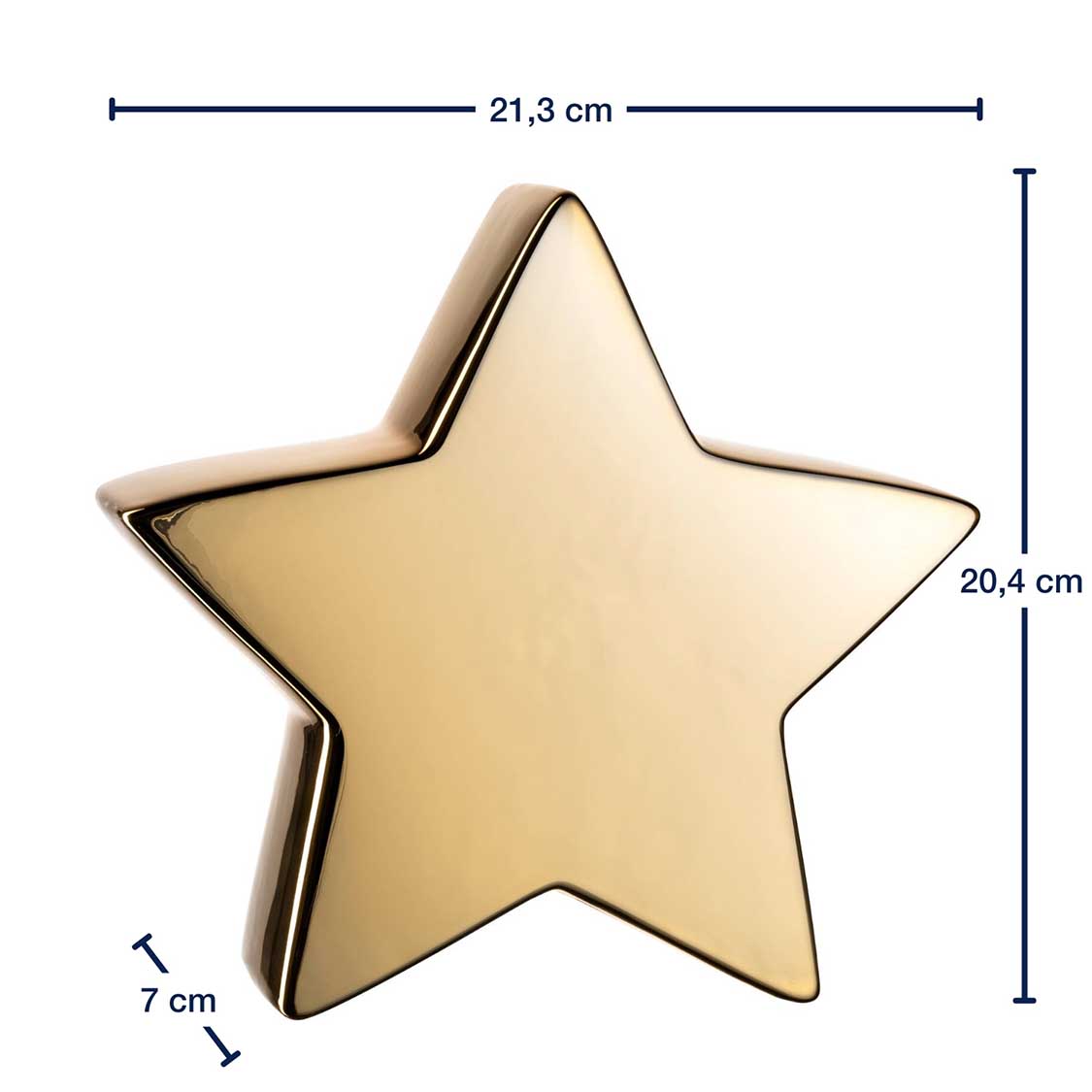 Keramikstern 20 cm gold MAGICO