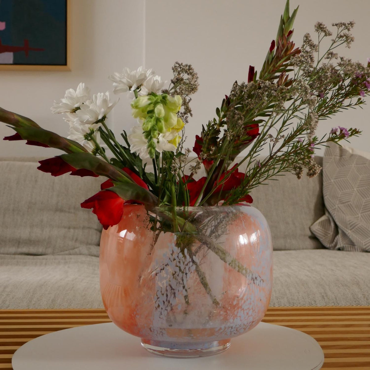 Vase CIPRIA DUE 20 cm orange/blau