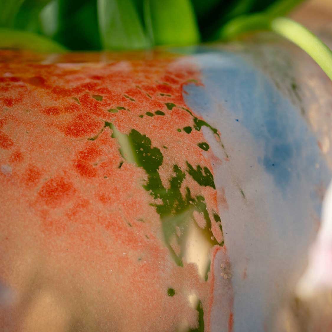 Vase CIPRIA DUE 20 cm orange/blau