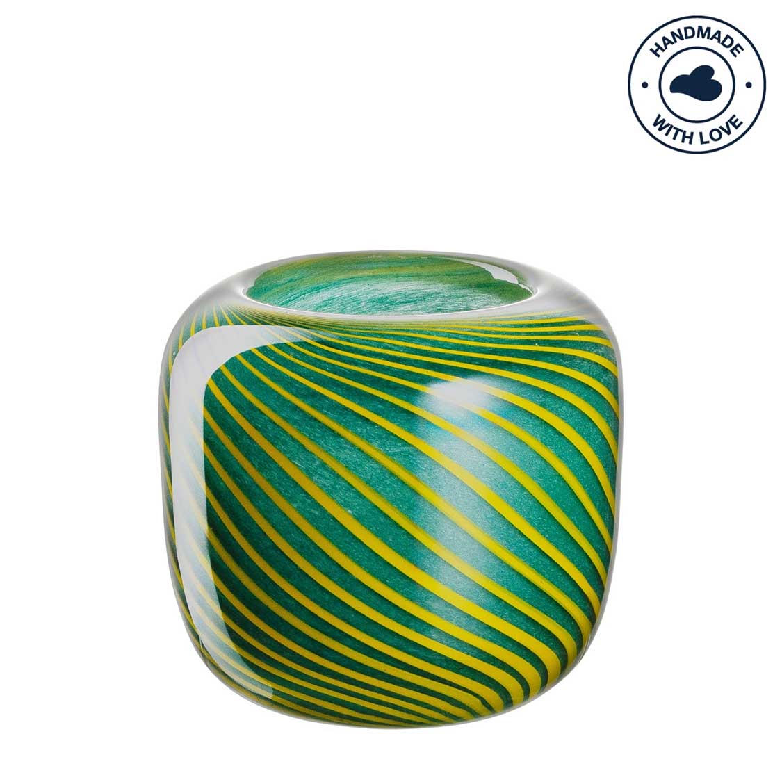 Vase FILO COLORI 10 cm grün