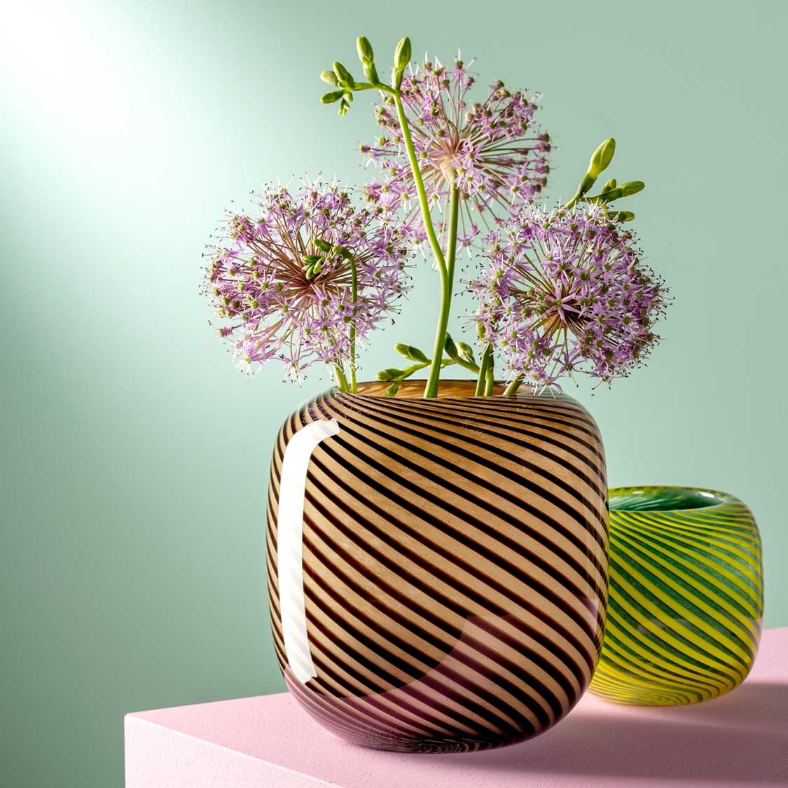 Vase FILO COLORI 10 cm grün