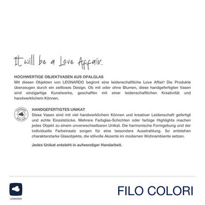 Vase FILO COLORI 16 cm pink