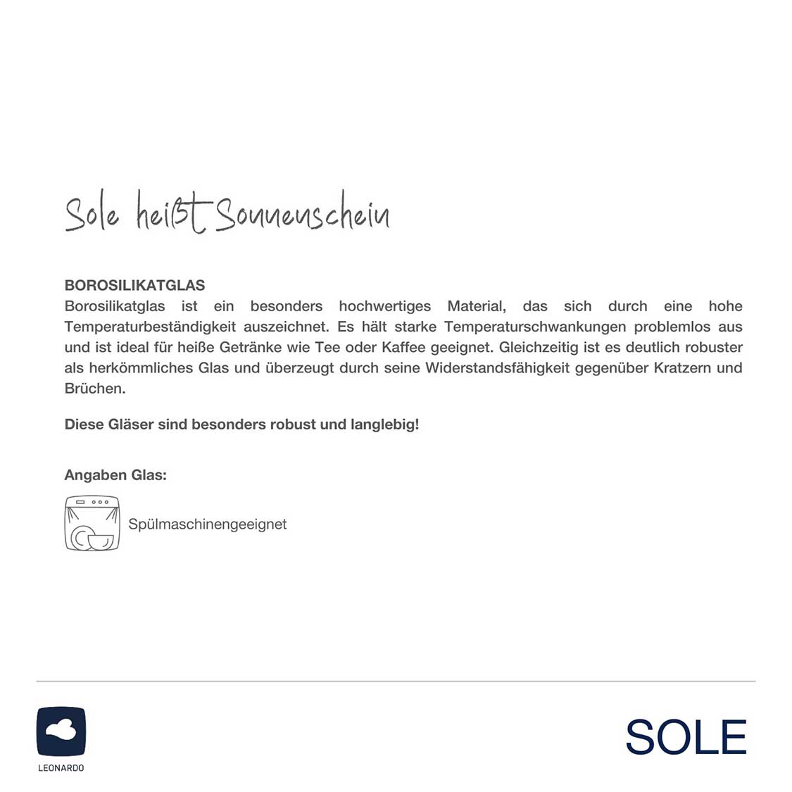 Trinkglas SOLE 300 ml 2er-Set