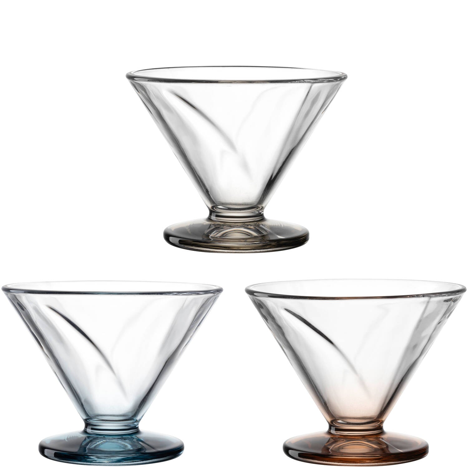 Eisschale aus Glas CONO 270 ml 3er-Set