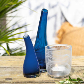 Vase SALERNO 25 cm blau