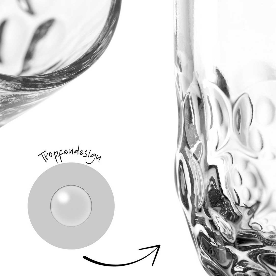 Espressoglas GOCCE 90ml 1. Variante 2er-Set