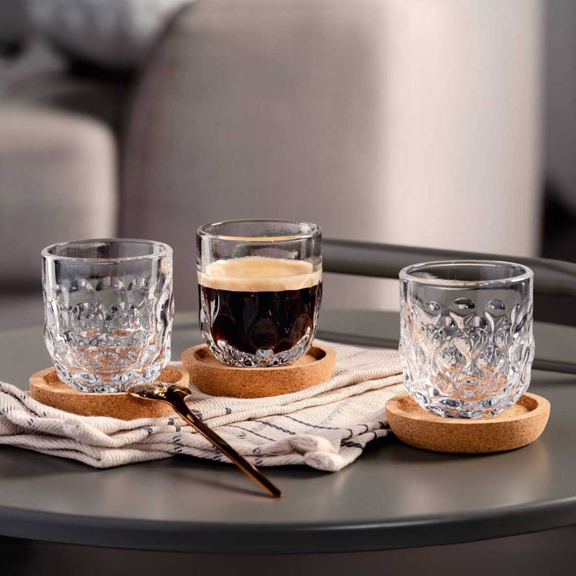 Espressoglas GOCCE 90ml 2. Variante 2er-Set