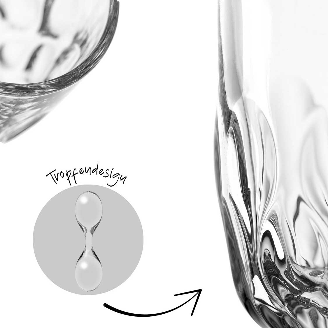 Espressoglas GOCCE 90ml 3. Variante 2er-Set