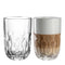 Latte Macchiato Glas GOCCE 380ml 2. Variante 2er-Set