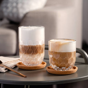 Latte Macchiato Glas GOCCE 380ml 2. Variante 2er-Set