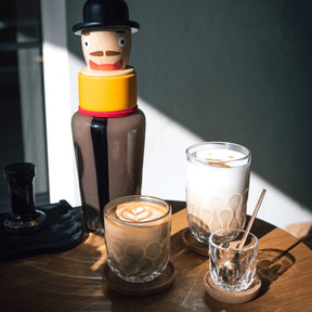 Latte Macchiato Glas GOCCE 380ml 2. Variante 2er-Set