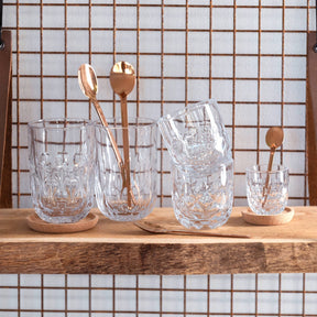 Latte Macchiato Glas GOCCE 380ml 2. Variante 2er-Set