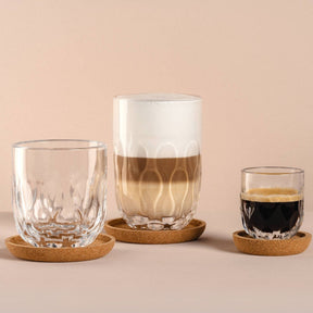 Latte Macchiato Glas GOCCE 380ml 3. Variante 2er-Set
