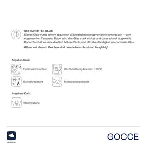 Espressoset GOCCE 6-teilig